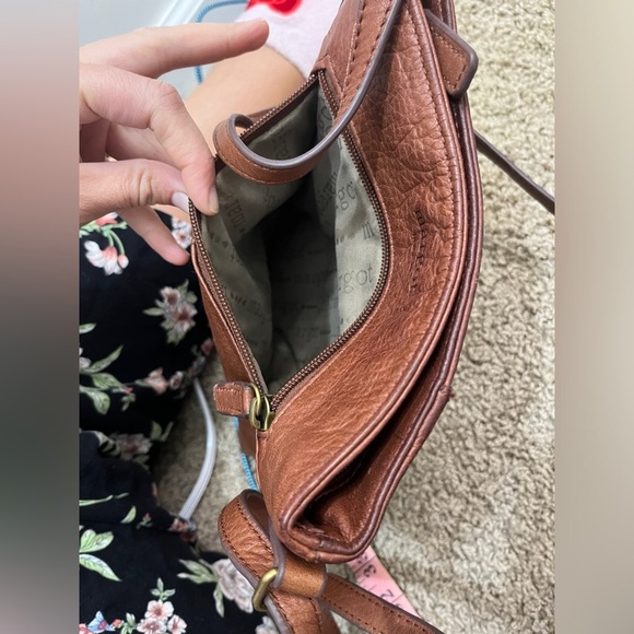 Margot Radley Brown Pebbled Leather Crossbody Bag - Picture 10 of 10